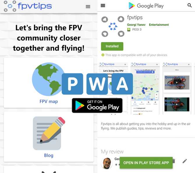 PWA in Google Play